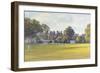 Cricket at Burton Court-Julian Barrow-Framed Giclee Print