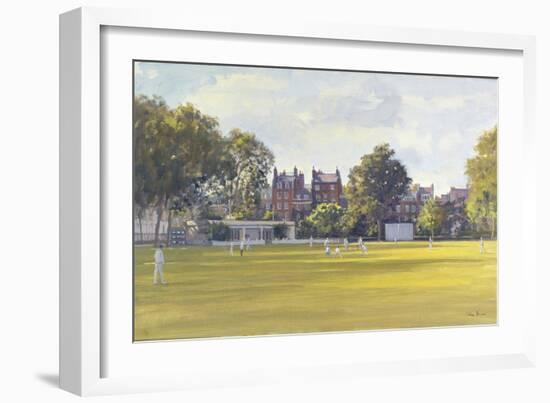 Cricket at Burton Court-Julian Barrow-Framed Giclee Print