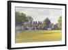 Cricket at Burton Court-Julian Barrow-Framed Giclee Print