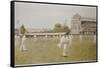 Cricket at Lords, 1896-William Barnes Wollen-Framed Stretched Canvas