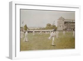 Cricket at Lords, 1896-William Barnes Wollen-Framed Giclee Print