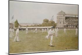 Cricket at Lords, 1896-William Barnes Wollen-Mounted Giclee Print