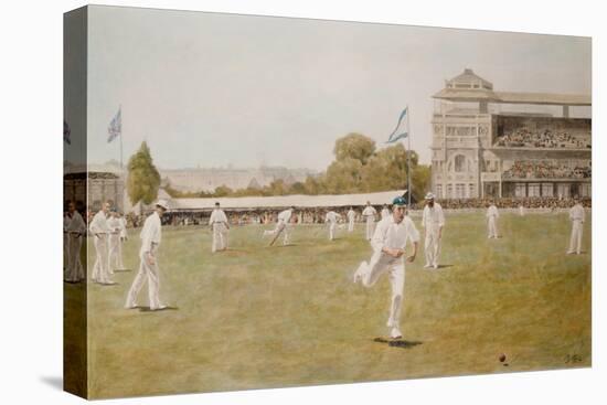 Cricket at Lords, 1896-William Barnes Wollen-Stretched Canvas