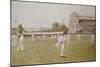 Cricket at Lords, after W.B. Wollen, Coloured Photogravure Dated 1896-null-Mounted Giclee Print