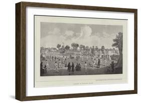 Cricket at Moulsey Hurst-Richard Westall-Framed Giclee Print