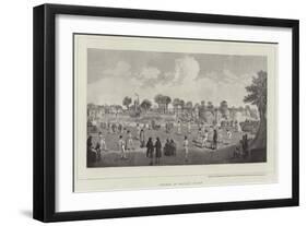 Cricket at Moulsey Hurst-Richard Westall-Framed Giclee Print