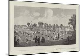 Cricket at Moulsey Hurst-Richard Westall-Mounted Giclee Print