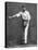 Cricket Bowling a Low Delivery-null-Stretched Canvas