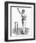 Cricket Bowling an Off-Break-Lucien Davis-Framed Art Print