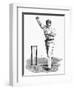 Cricket Bowling an Off-Break-Lucien Davis-Framed Art Print