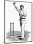 Cricket Bowling an Off-Break-Lucien Davis-Mounted Art Print