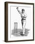 Cricket Bowling an Off-Break-Lucien Davis-Framed Art Print