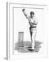 Cricket Bowling an Off-Break-Lucien Davis-Framed Art Print