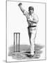 Cricket Bowling an Off-Break-Lucien Davis-Mounted Art Print