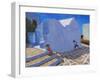 Cricket by the Church Wall, Mykonos-Andrew Macara-Framed Giclee Print