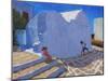 Cricket by the Church Wall, Mykonos-Andrew Macara-Mounted Giclee Print
