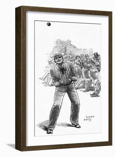 Cricket Catching-Lucien Davis-Framed Art Print