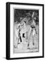 Cricket Caught and Bowled-Lucien Davis-Framed Art Print