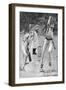 Cricket Caught and Bowled-Lucien Davis-Framed Art Print