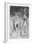 Cricket Caught and Bowled-Lucien Davis-Framed Art Print