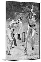 Cricket Caught and Bowled-Lucien Davis-Mounted Art Print