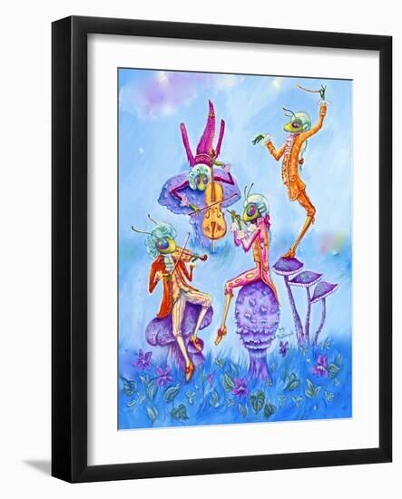 Cricket Concert-Judy Mastrangelo-Framed Giclee Print