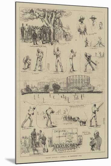 Cricket, England V Australia, at Kennington Oval-null-Mounted Giclee Print