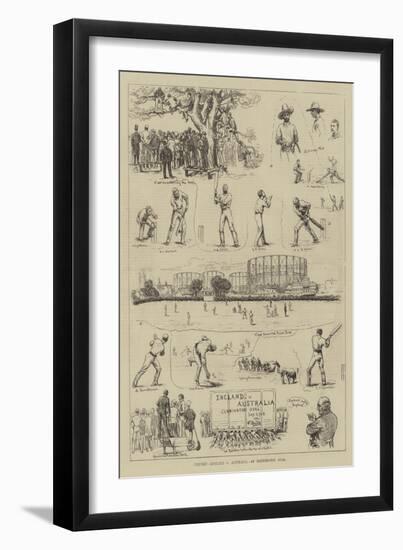 Cricket, England V Australia, at Kennington Oval-null-Framed Giclee Print