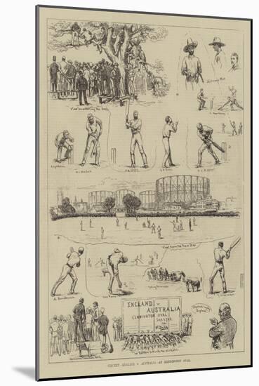 Cricket, England V Australia, at Kennington Oval-null-Mounted Giclee Print