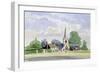 Cricket in an English Village-Malcolm Greensmith-Framed Art Print