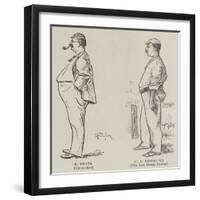 Cricket in Holland, the Yorkshire Wanderers Versus All Holland at Heemstede-null-Framed Giclee Print