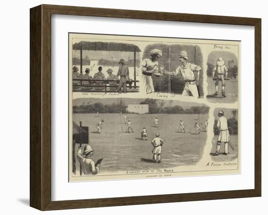 Cricket in India-John Charles Dollman-Framed Giclee Print