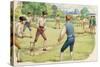 Cricket in the 18th Century-Pat Nicolle-Stretched Canvas