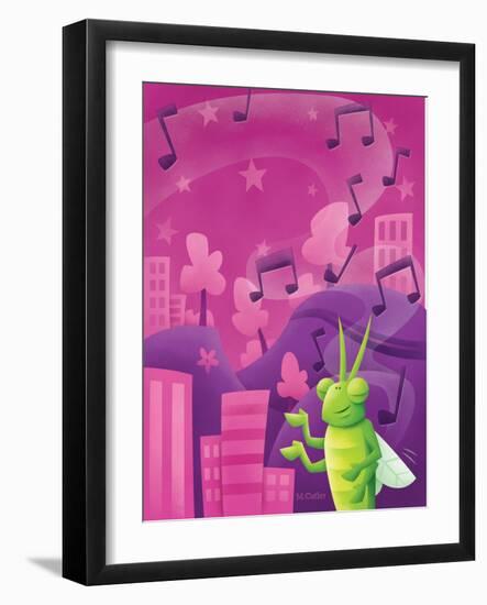 Cricket Lullaby - Turtle-Marcus Cutler-Framed Giclee Print