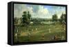 Cricket Match at Brading, Isle of Wight, 1760-English School-Framed Stretched Canvas