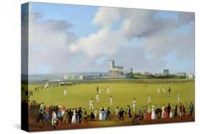Cricket Match at Christchurch, Hampshire, c.1850-Thomas Musgrave Joy-Stretched Canvas