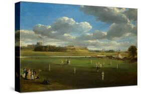 Cricket Match at Edenside, Carlisle, c.1844-Samuel Bough-Stretched Canvas