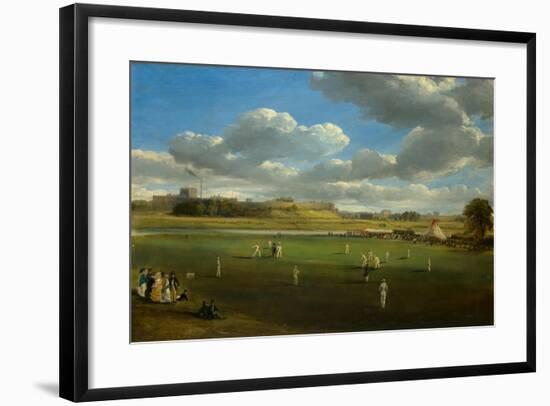 Cricket Match at Edenside, Carlisle, c.1844-Samuel Bough-Framed Giclee Print