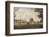 Cricket Match at Hambledon Hampshire-null-Framed Photographic Print