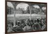 Cricket Match at Manheim Cricket Grounds-null-Framed Art Print