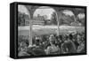 Cricket Match at Manheim Cricket Grounds-null-Framed Stretched Canvas