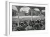 Cricket Match at Manheim Cricket Grounds-null-Framed Art Print