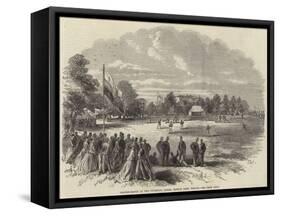 Cricket-Match at the Viceregal Lodge, Phoenix Park, Dublin-null-Framed Stretched Canvas