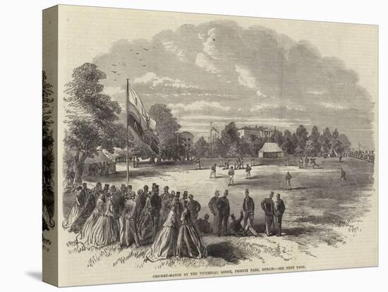 Cricket-Match at the Viceregal Lodge, Phoenix Park, Dublin-null-Stretched Canvas