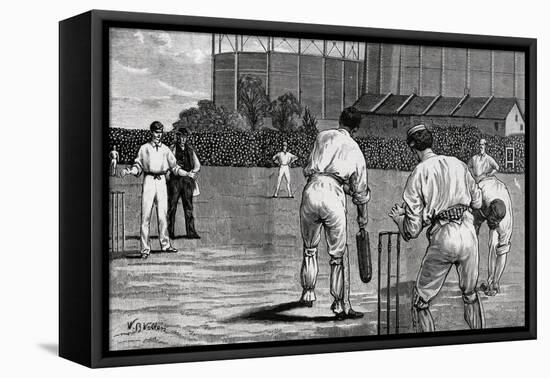 Cricket Match, England V Australia at the Oval 1882-William Barnes Wollen-Framed Stretched Canvas