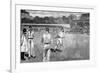 Cricket Match, Mcc V Australia 1884-Lucien Davis-Framed Art Print