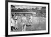 Cricket Match, Mcc V Australia 1884-Lucien Davis-Framed Art Print