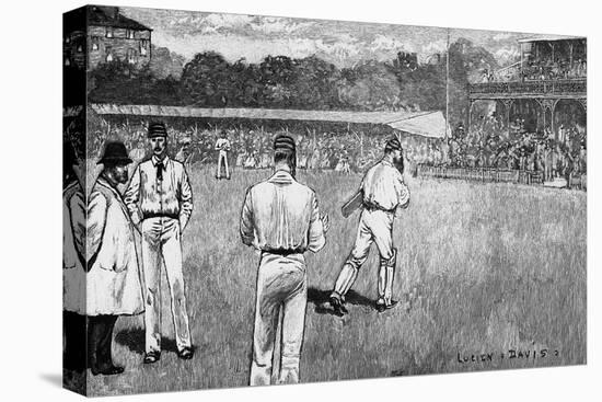 Cricket Match, Mcc V Australia 1884-Lucien Davis-Stretched Canvas