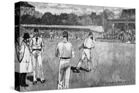 Cricket Match, Mcc V Australia 1884-Lucien Davis-Stretched Canvas