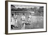 Cricket Match, Mcc V Australia 1884-Lucien Davis-Framed Art Print